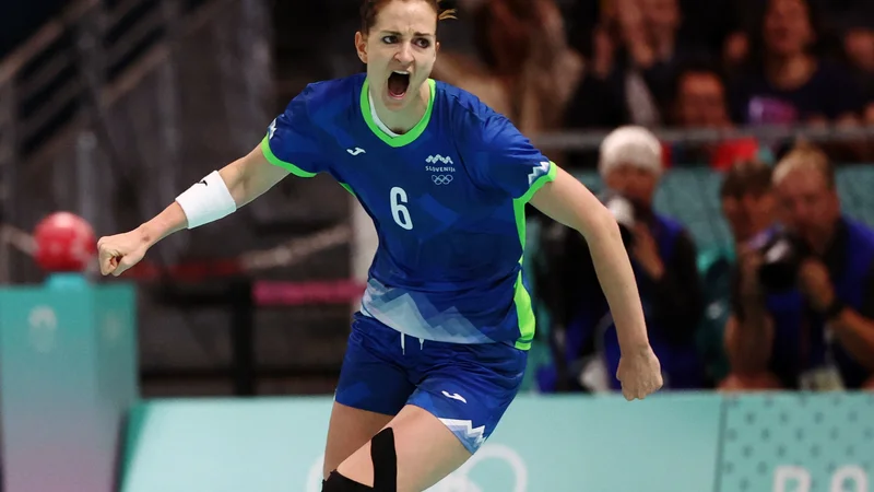 Ana Gros je v Parizu verjetno odigrala zadnjo tekmo za Slovenijo. FOTO: Eloisa Lopez/Reuters