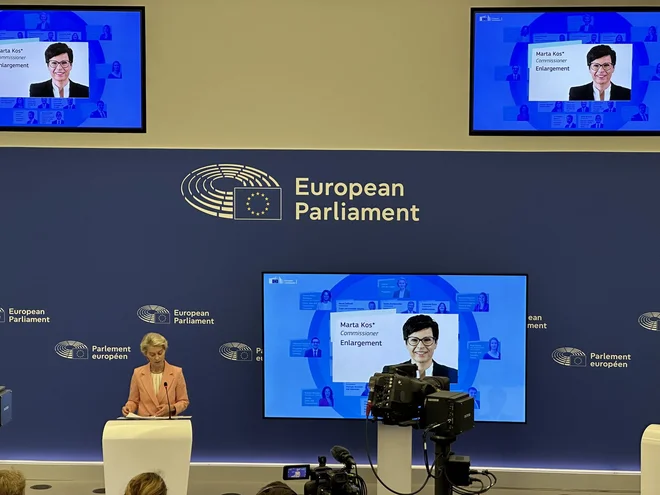 Marta Kos bo vodila resor širitve. FOTO: Uroš Esih/Delo