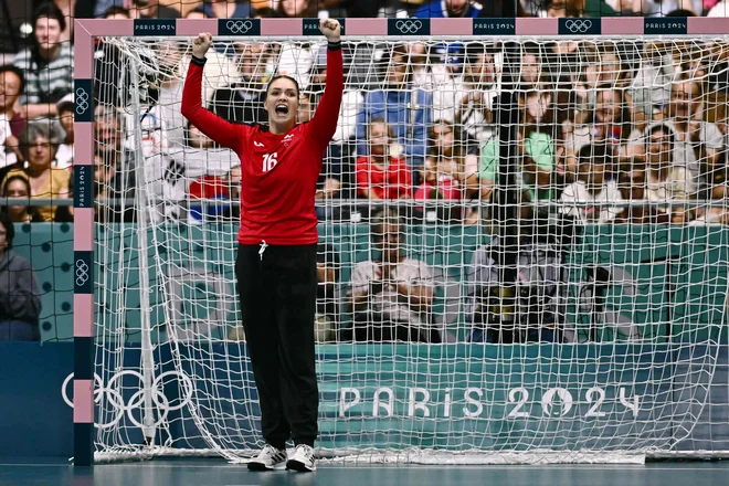 Maja Vojnović je nase opozorila tudi na olimpijskih igrah v Parizu. FOTO: Aris Messinis/AFP