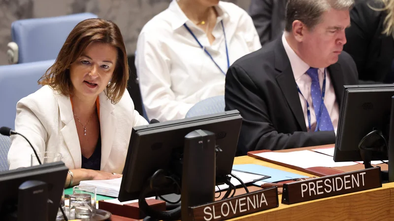 Slovenska zunanja ministrica Tanja Fajon v New Yorku. FOTO: Michael M. Santiago/Getty Images via AFP