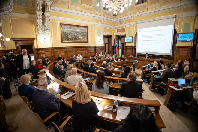 Na seji mestnega sveta, sklicani za 21. oktober, bodo odločali o rebalansu občinskih proračunov za leti 2024 in 2025. FOTO: Črt Piksi/Delo