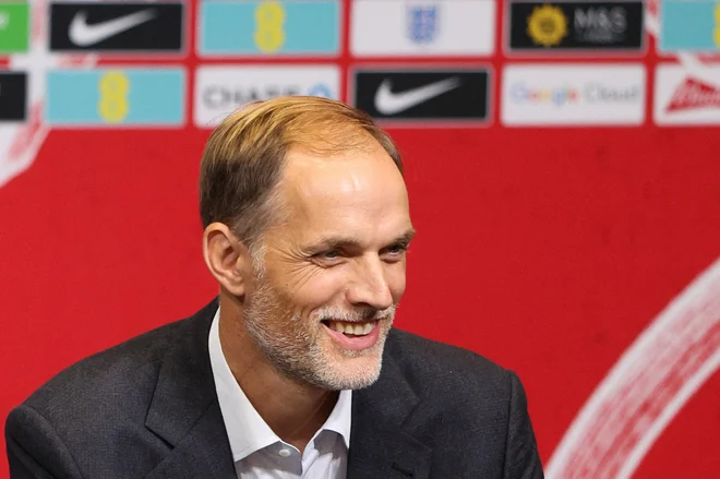 Thomas Tuchel bo z Angleži napadel naslov svetovnega prvaka. FOTO: Adrian Dennis/AFP