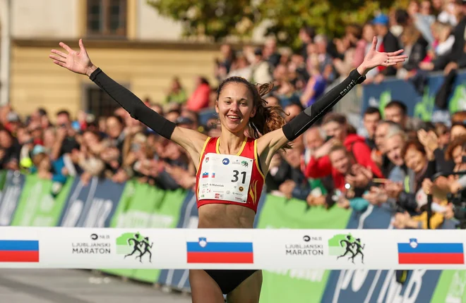 Anja Fink Malenšek je nova državna prvakinja v maratonu. FOTO: Matej Družnik/Delo