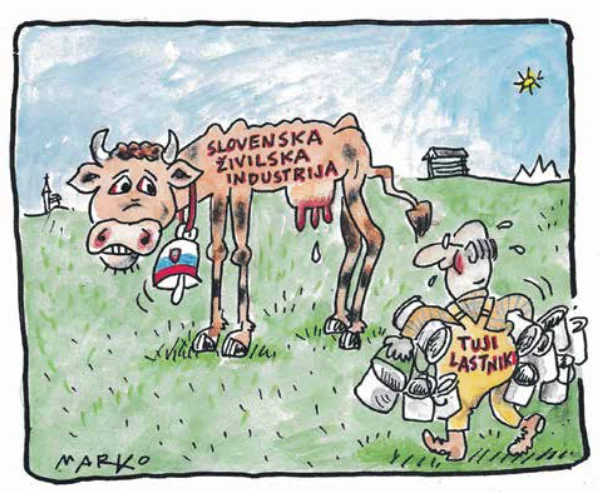 Molža. KARIKATURA: Marko Kočevar