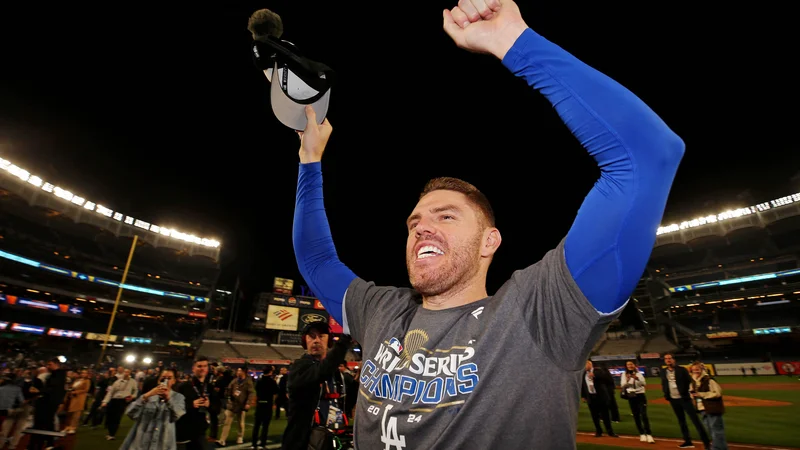 Freddie Freeman je bil MVP finala. FOTO: Brad Penner/USA Today Sports