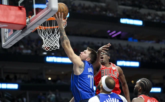 Luka Dončić je k zmagi prispeval 27 točk. FOTO: Kevin Jairaj/Usa Today Sports