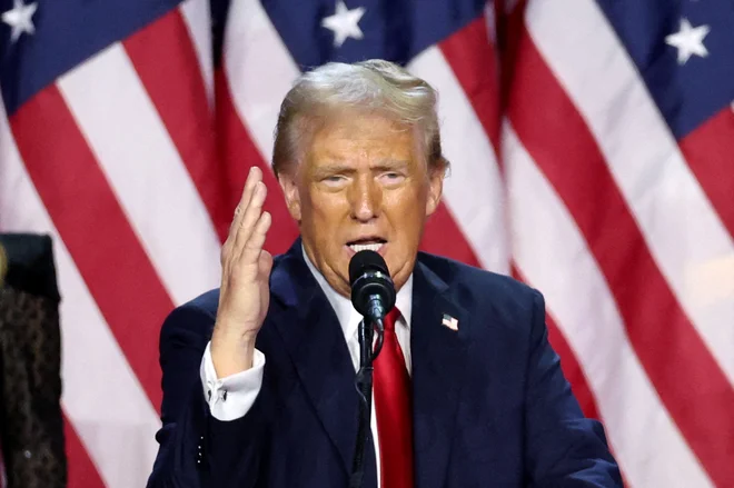 Anketarji so spet podcenili Trumpa. Podcenili smo ga vsi. Trump je vnovič zmagal, ker je bil Trump. FOTO: Brendan Mcdermid Reuters