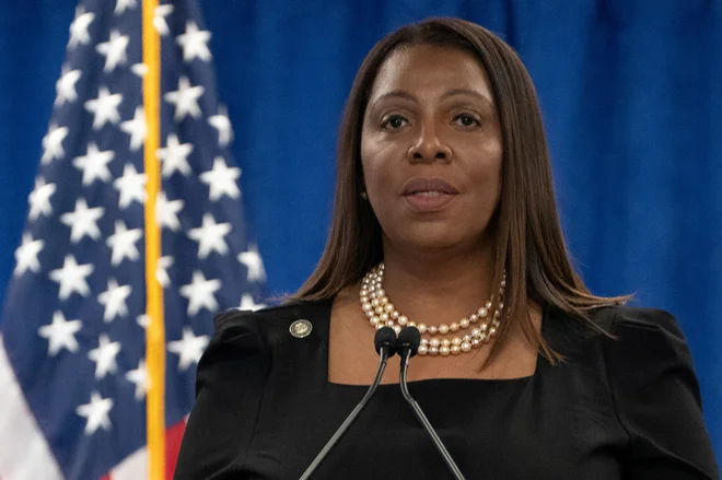 Newyorška pravosodna ministrica Letitia James. FOTO: David Dee Delgado/Reuters