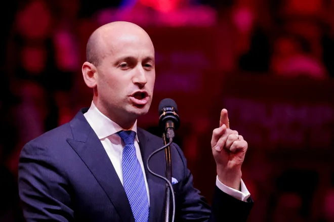 Stephen Miller bo namestnik šefice Trumpovega kabineta. FOTO: Andrew Kelly/Reuters