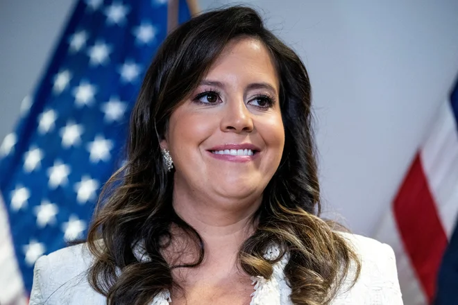 Kongresnica Elise Stefanik bo veleposlanica ZDA pri Združenih narodih. FOTO: Tom Williams/Reuters