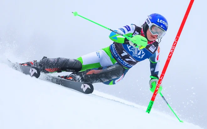 Andreja Slokar se želi vrniti na raven, ko je bila pred tremi med najboljšimi slalomistkami v svetovnem pokalu. FOTO: Matej Družnik/Delo