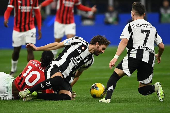 »Derby d'Italia« ni navdušil, boljk razočarani pa so bili v domačem, Milanovem taboru. FOTO: Isabella Bonotto/AFP