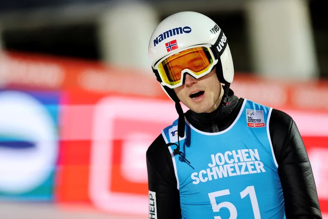 Kristoffer Eriksen Sundal si je vidno oddahnil. FOTO: Geir Olsen/Reuters