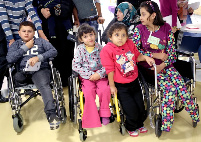Invalidni otroci v rehabilitacijskem centru Soča FOTO: Roman​ Šipić​/Delo (arhivska slika)