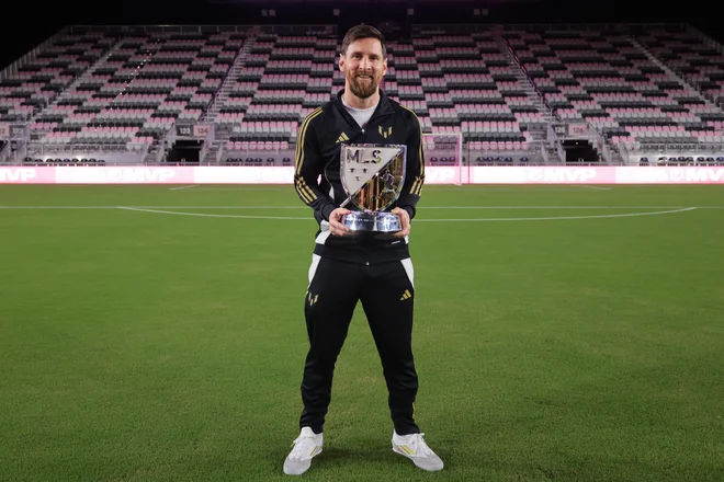 Lionel Messi tudi v Miamiju prejema nagrade. FOTO: Sam Navarro Usa Today Sports