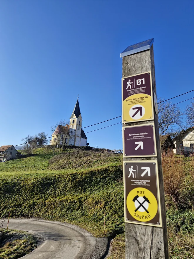 Del tematske poti sovpada s Potjo treh cerkva. FOTO: Beti Burger