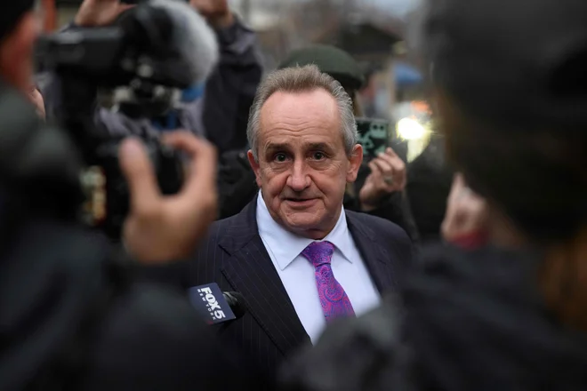 Odvetnik obtoženega Thomas Dickey. FOTO: Jeff Swensen/Getty Images/AFP