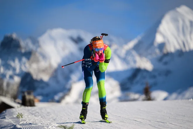 Anamarija Lampič si je v zasledovanju priborila 13. mesto. FOTO: Olivier Chassignole/AFP