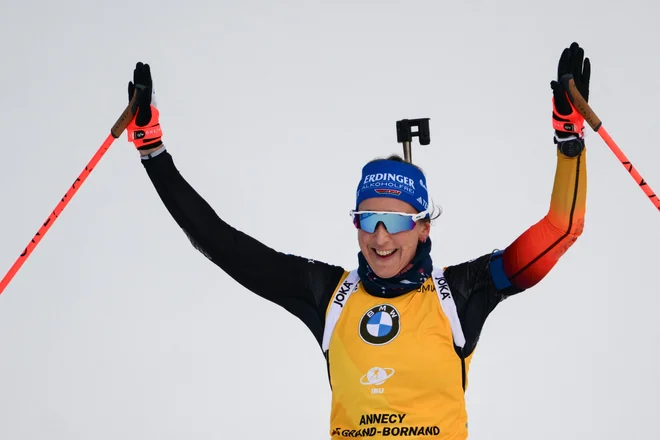 Nemka Franziska Preuß je bila tokrat razred zase. FOTO: Olivier Chassignole/AFP