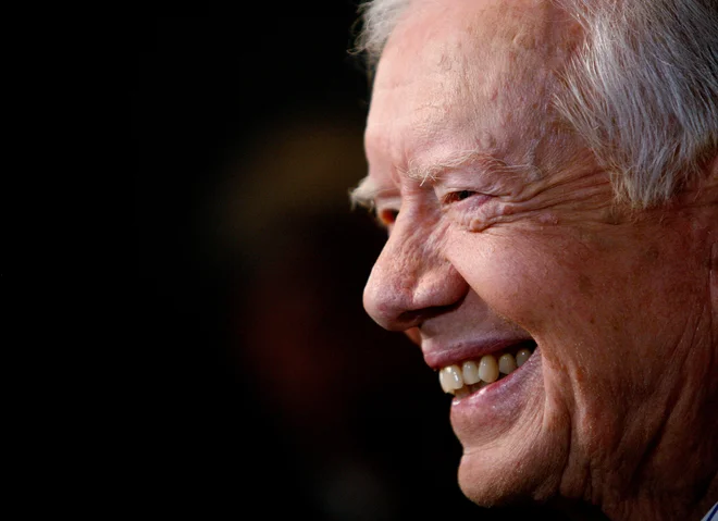 Nekdanji ameriški predsednik Jimmy Carter na fotografiji iz leta 2007. FOTO: Mario Anzuoni/Reuters