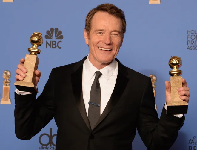 Bryan Cranston je za vlogo Walterja Whita prejel kar štiri emmije in en zlati globus. FOTO: Robyn Beck/AFP