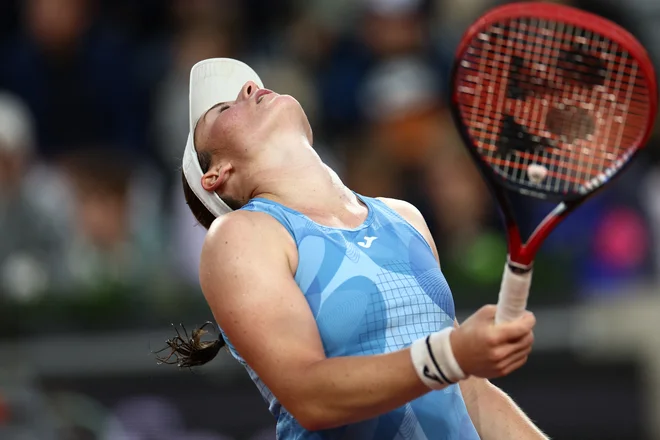 Tamara Zidanšek (na fotografiji) je morala priznati premoč Anastasiji Potapovi. FOTO: Yves Herman/Reuters