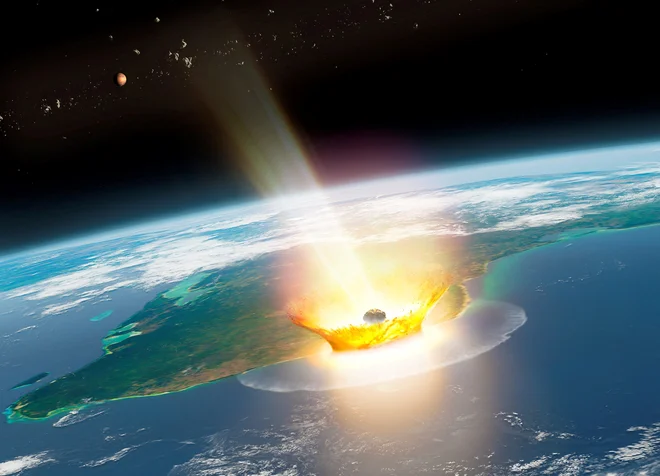Med najbolj slavnimi padci asteroidov je seveda Chicxulub ob obali današnje Mehike, ki je po prepričanju znanosti zapečatil izumrtje dinozavrov. Foto Mark Garlick/Reuters