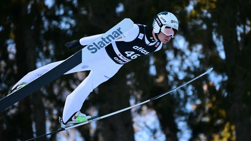 Anže Lanišek je po uvodni seriji držal četrto mesto. FOTO: Ina Fassbender/AFP