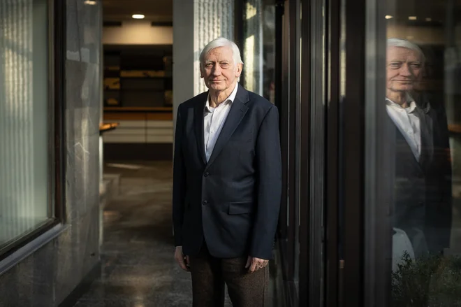Richard Overy je gostoval v Ljubljani. FOTO: Voranc Vogel/Delo