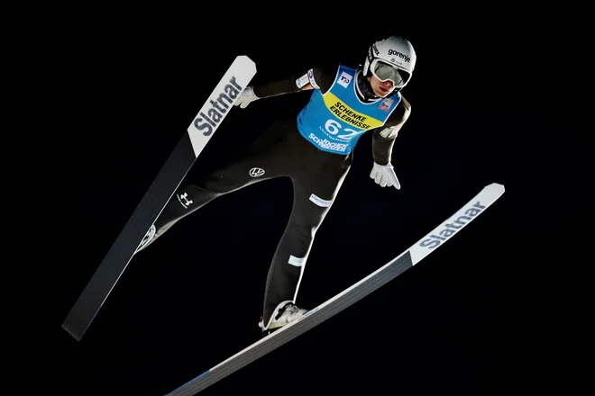 Lovro Kos je lani v Lake Placidu prvič okusil slast zmage v svetovnem pokalu. FOTO: Geir Olsen/Reuters