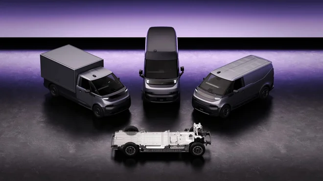 Družina bodočih električnih dostavnikov Flexis, za katero med drugim stojita Renault in Volvo Trucks. FOTO: Flexis