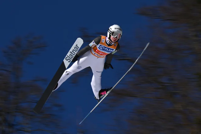 Niki Prevc so zamaknili štart na prvi preizkušnji v ZDA. FOTO: Ina Fassbender/AFP