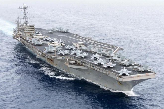 Letalonosilka Harry S. Truman. FOTO: Michael Gomez/AFP