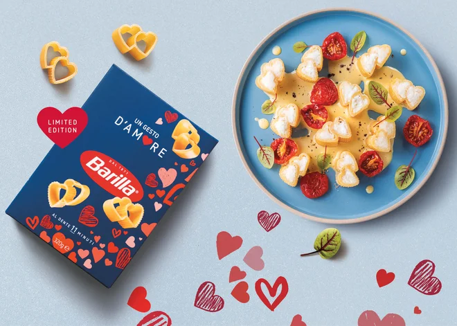 Barilla je ustvarila nekaj posebnega – testenine v obliki srčka. FOTO: Barilla