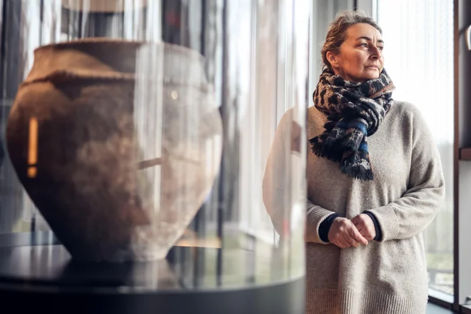 Mirela Hutinec je direktorica Muzeja vučedolske kulture, ki je nastal na najpomembnejšem eneolitskem najdbišču in je posvečen samo eni, 5000 let stari kulturi. FOTO: Danijel Soldo/Cropix