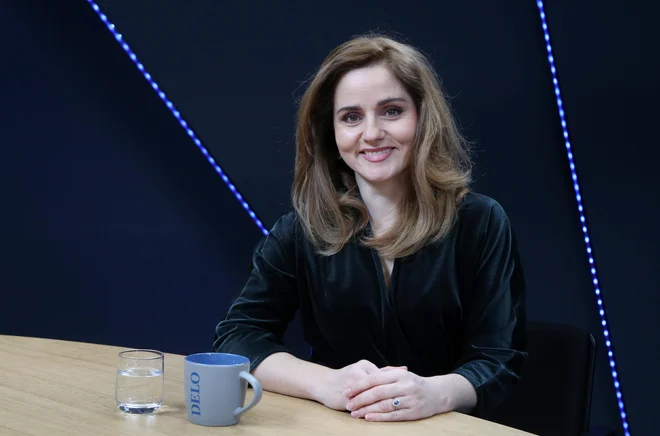 Podkast Supermoč, gostja Katja Verderber - Katarina Mala. FOTO: Marko Feist/Delo