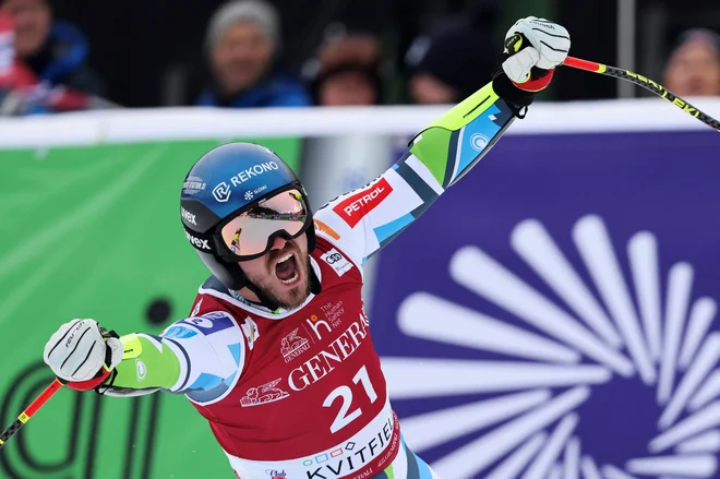 Miha Hrobat ima letos veliko razlogov za dobro voljo. FOTO: Geir Olsen/AFP