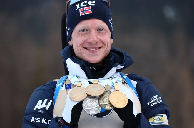 Johannes Thingnes Bø je končal izjemno kariero. FOTO: Denis Balibouse/Reuters