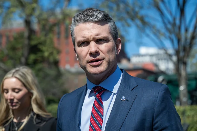 Obrambni minister Pete Hegseth FOTO: Annabelle Gordon/AFP