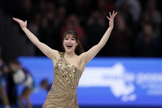 Prikupna Alysa Liu je navdušila ameriške navijače. FOTO: Maddie Meyer/Getty Images Via Afp