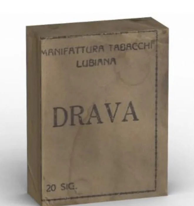 Cigarete Drava, ki so jih našli skupaj z zastavami. FOTO: Agorè