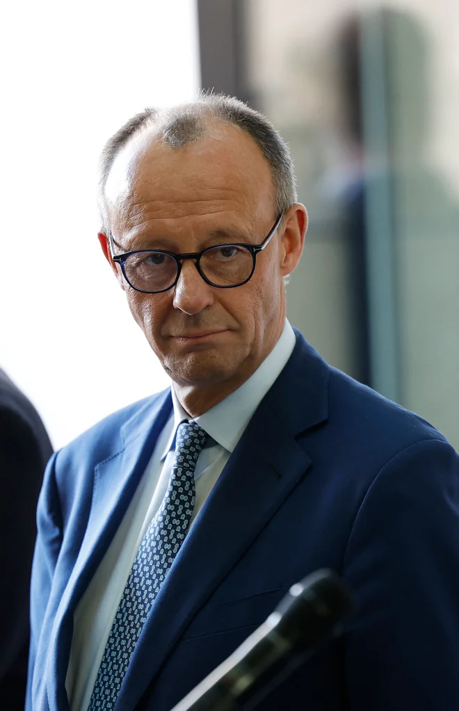 Nemčija - in z. njo vodilni krščanski demokrat Friedrich Merz - se bo morala v imenu vse Evrope odločiti o prihodnjem razvojnem modelu. Foto Odd Andersen Afp