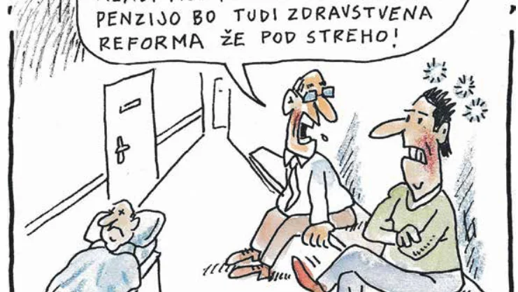 Dobro nam gre. KARIKATURA: Marko Kočevar