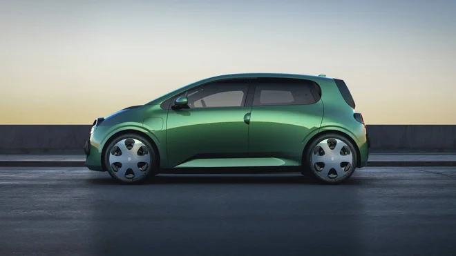 Renaultov twingo (koncept na fotografiji) bo dobil električnega dvojnika za Nissan. Uradno so nam rekli le, da ga bodo izdelovali v Evropi. FOTO: Renault