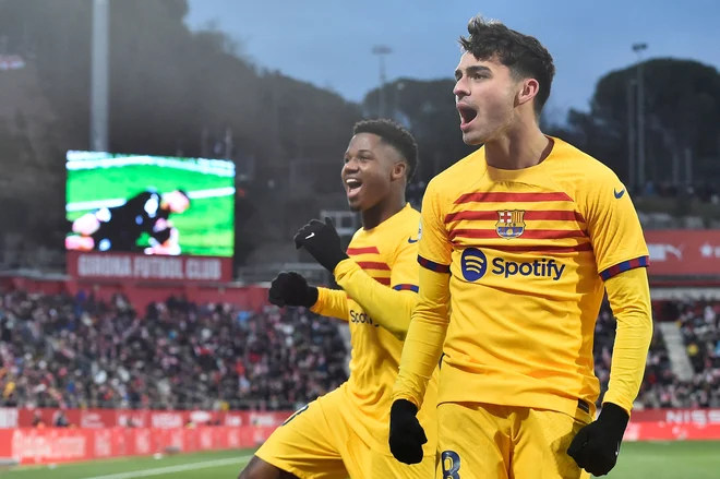 Fati je nekoč veljal za dragulj znamenite klubske akademije La Masia in celo podedoval Messijevo številko deset. FOTO: Pau Barrena/AFP