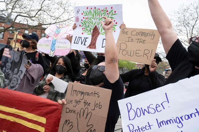 Projects to preserve the US capital Washington as a city of shelter for illegal migrants. Photo: Roberto Schmidt/AFP