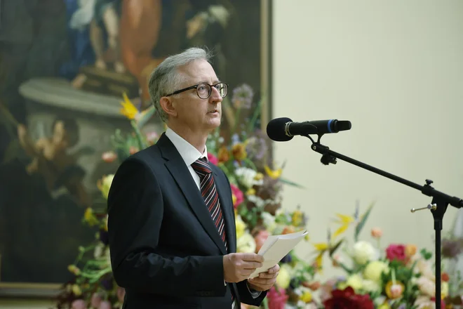 Vodja projekta in soavtor razstave dr. Matej Klemenčič z Oddelka za umetnostno zgodovino ljubljanske Filozofske fakultete. FOTO: Leon Vidic/Delo