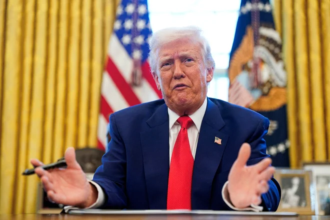 Ameriški predsednik Donald Trump. Foto: Nathan Howard/Reuters