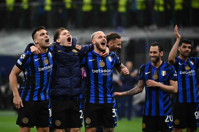 Inter gre v polfinale. FOTO: Isabella Bonotto/AFP