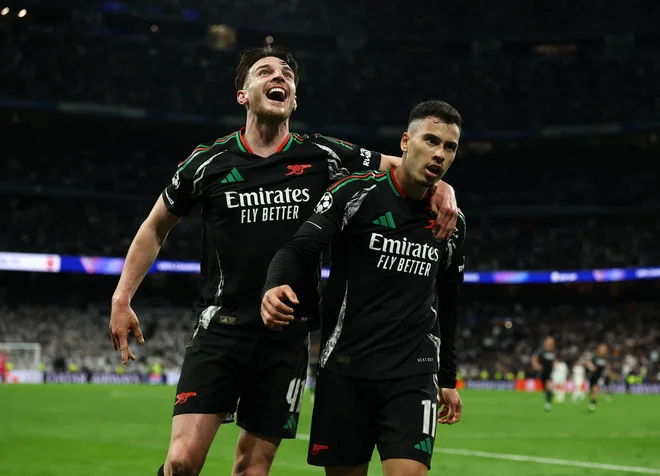 Gabriel Martinelli je zapečatil usodo Reala. FOTO: Lee Smith/Reuters